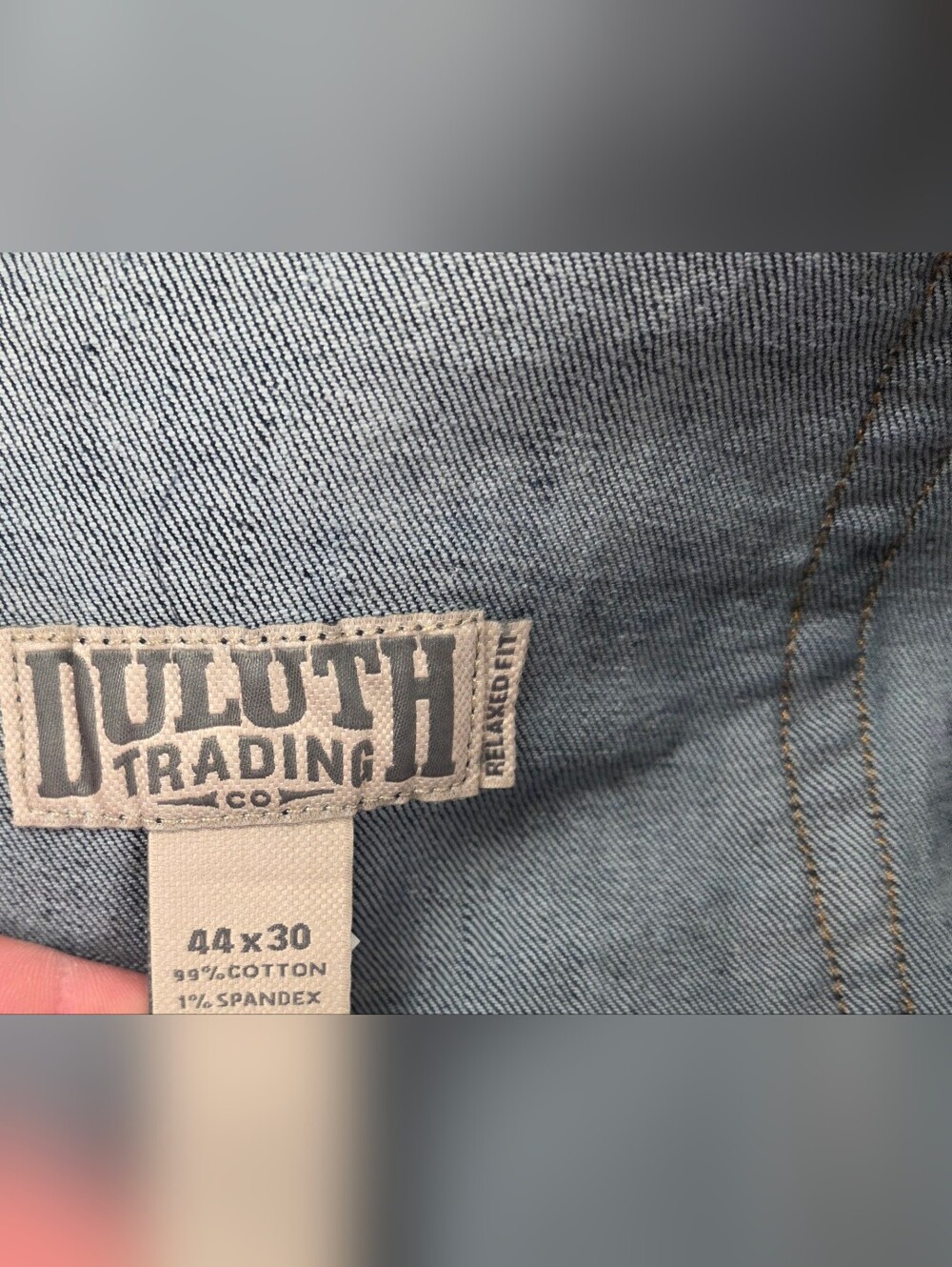 Duluth Trading Flex Weekender Jeans Mens 44x30 Blue Relaxed Fit - Picture 5 of 5